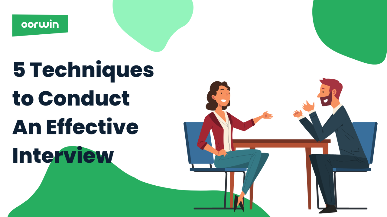 Productive Techniques of Conducting an Interview Productive Techniques of Conducting an Interview