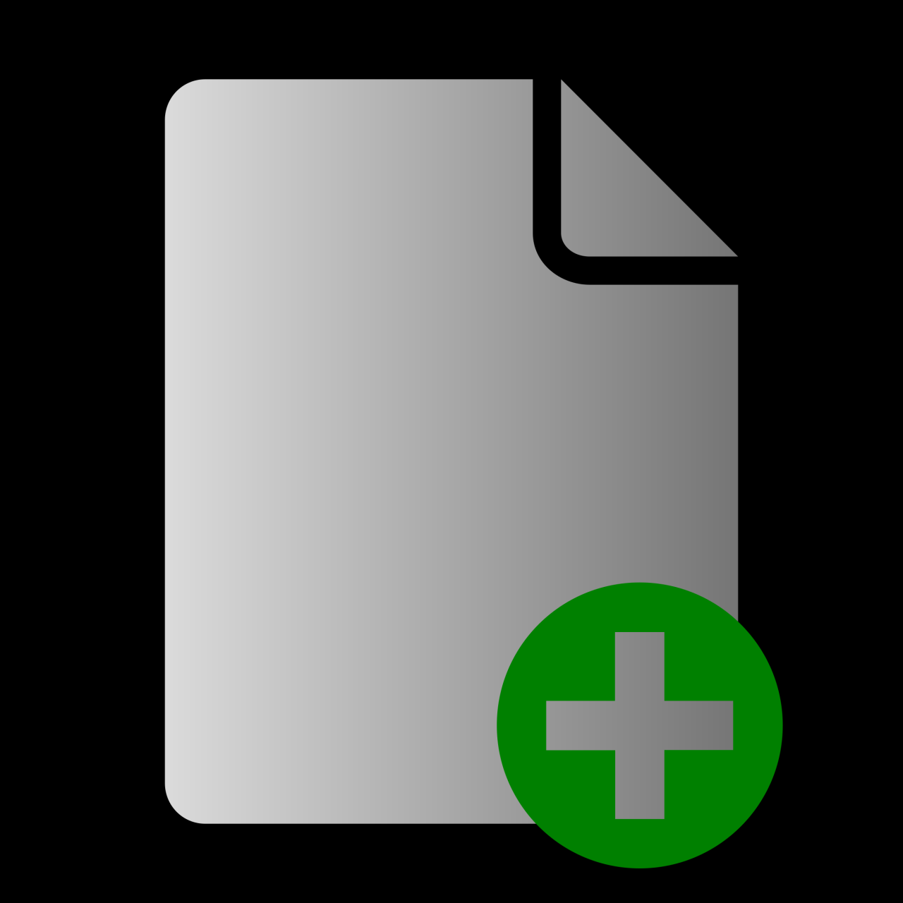 Clipart - File Add Icon