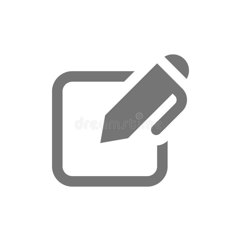 Pen and Sign Form Fill Vector Icon Stock Vector - Illustration of note ...
